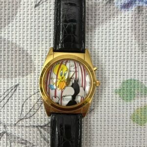 Vintage Armitron Looney Musical 3D Vintage Watch Tweety Bird Sylvester WORKS!